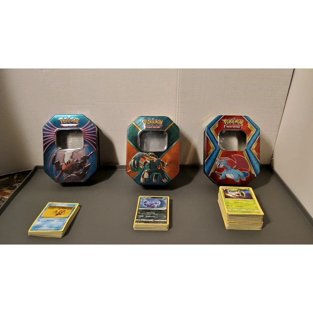 Pokemon TCG Card Lot Kids Multi Assortment Darkrai Salamence Tins Bulk J14